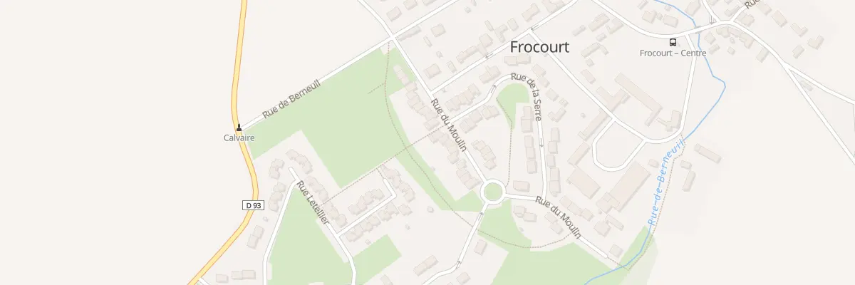 Plan du 16 Rue du Moulin à Frocourt