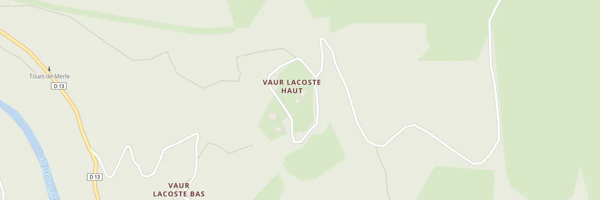 Plan du 1 Vaur Lacoste Haut à Saint-Geniez-ô-Merle