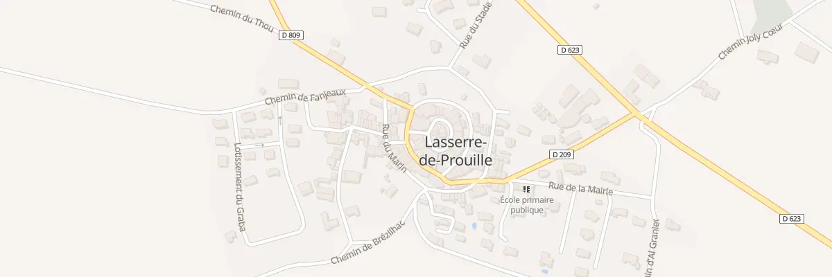 Plan du 14 Le Village à Lasserre-de-Prouille