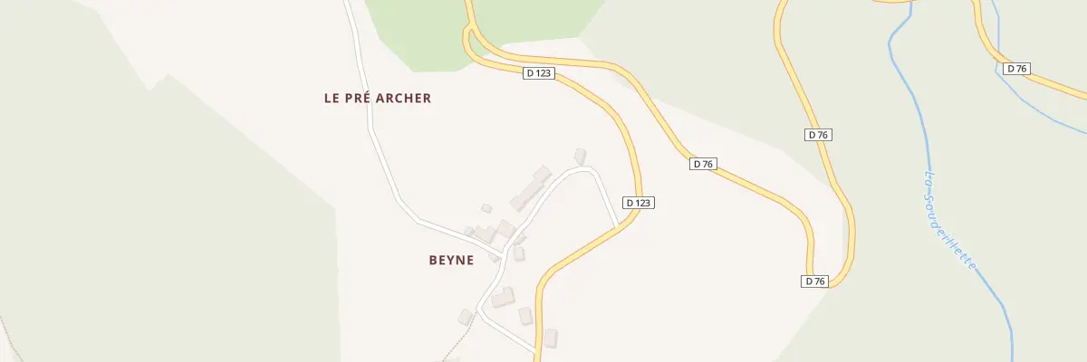 Plan du 5082 A Beyne à Davignac