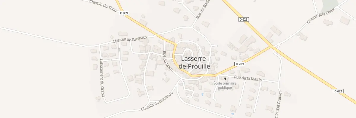 Plan du 15 Le Village à Lasserre-de-Prouille