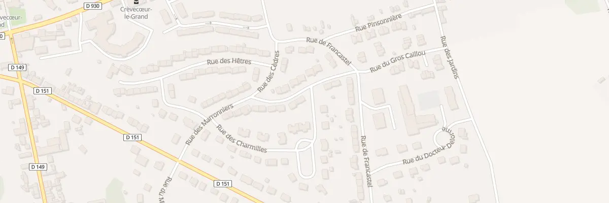 Plan du 26 Rue du Marronnier à Crèvecœur-le-Grand
