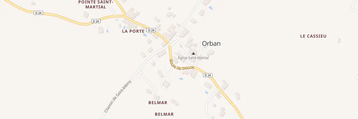 Plan du 5004 Orban à Orban