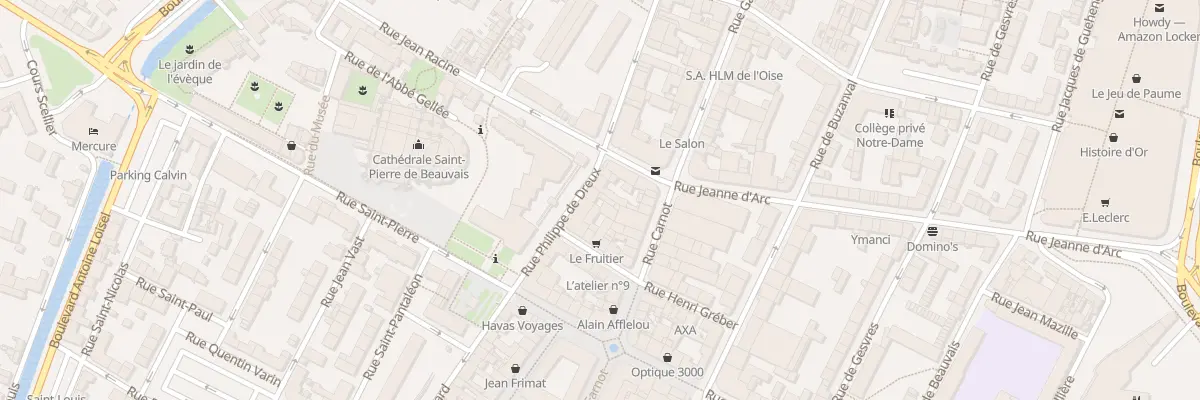 Plan du 14 Rue Philippe de Dreux à Beauvais