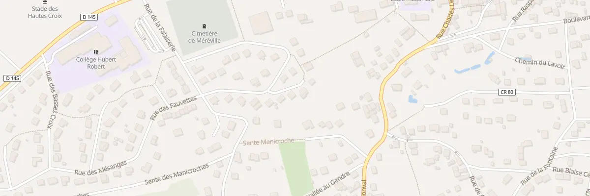 Plan du 4 Imp Bel Air au Mérévillois