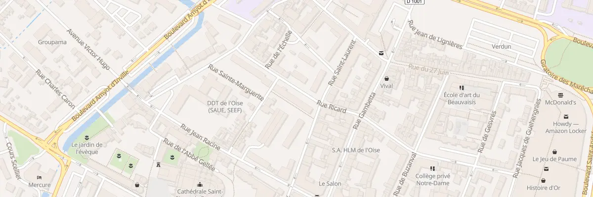 Plan du 2 Sq Godefroy Hermant à Beauvais