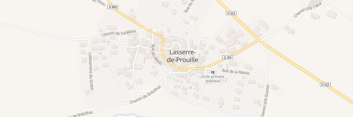 Plan du 19 Le Village à Lasserre-de-Prouille