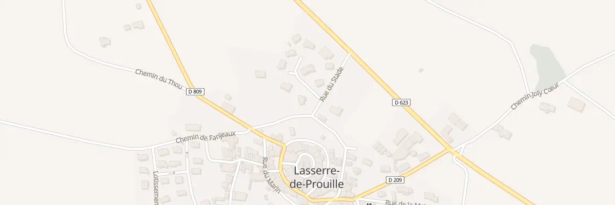 Plan du 8 Imp du Stade à Lasserre-de-Prouille
