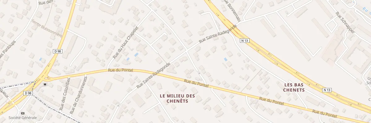 Plan du 15 Rue Ste Radegonde à Saint-Germain-en-Laye