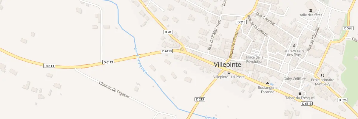 Plan du 2 Rte Departementale 6113 à Villepinte