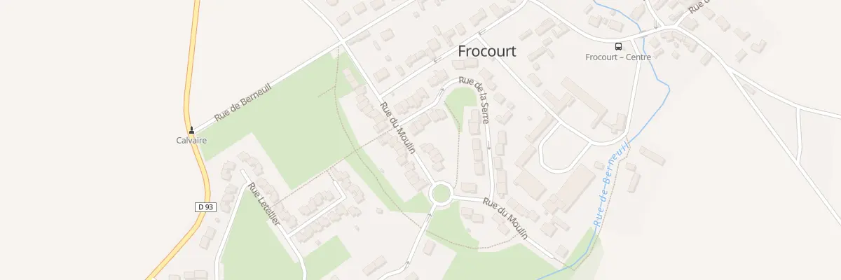 Plan du 2 Rue de la Serre à Frocourt