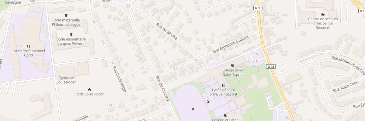 Plan du 34 Rue Alphonse Dupont à Beauvais