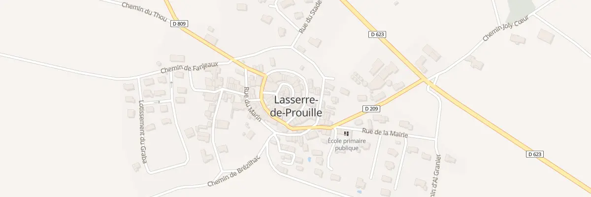 Plan du 23 Le Village à Lasserre-de-Prouille