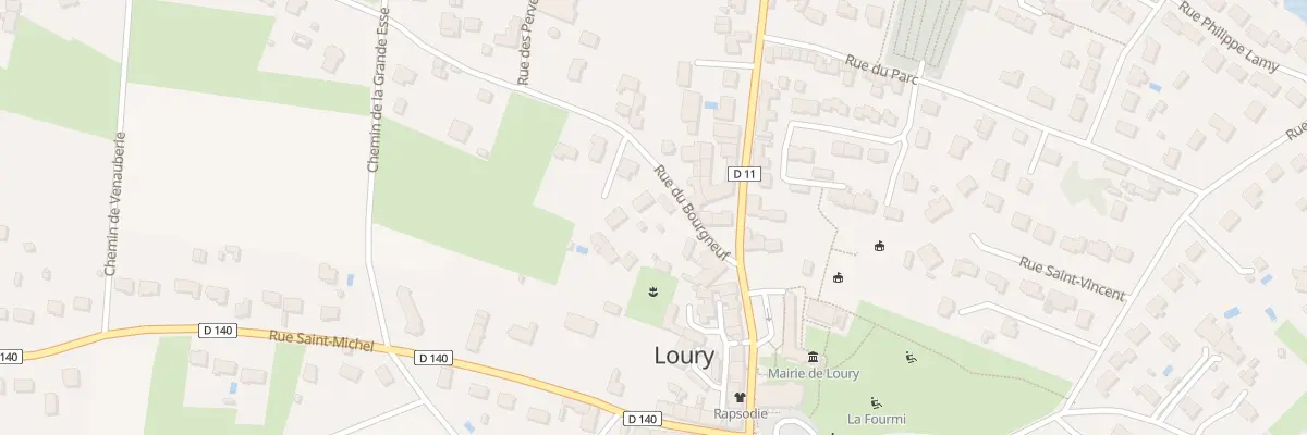 Plan du 127 Rue du Bourg Neuf à Loury