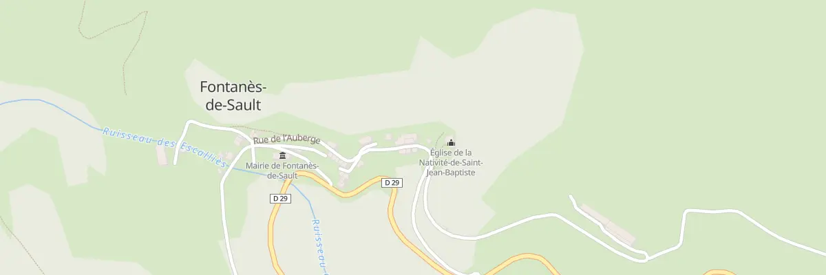Plan du 7 Le Village à Fontanès-de-Sault