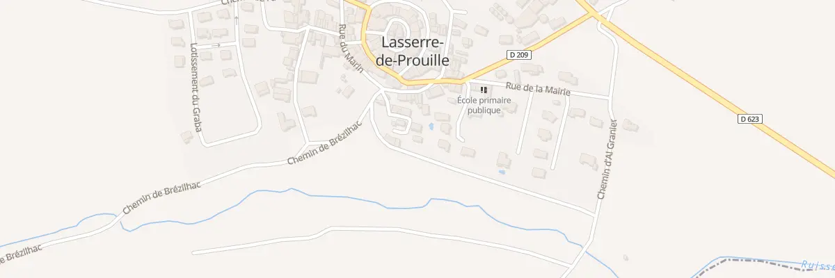 Plan du 45 Le Village à Lasserre-de-Prouille