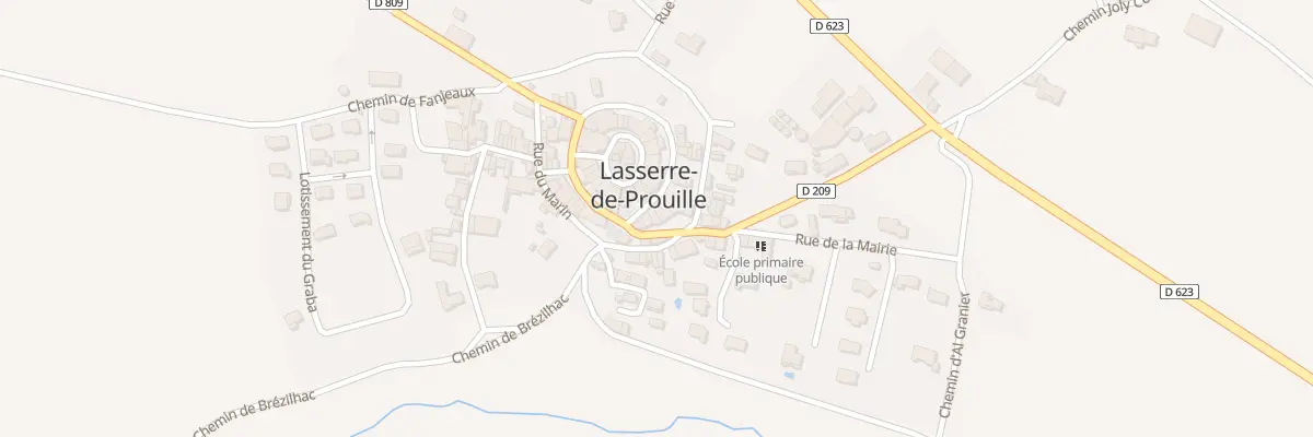 Plan du 34 Le Village à Lasserre-de-Prouille