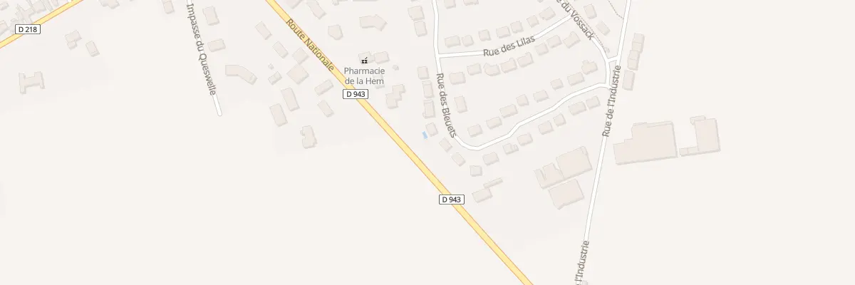 Plan du 262 Rue des bleuets à Nordausques
