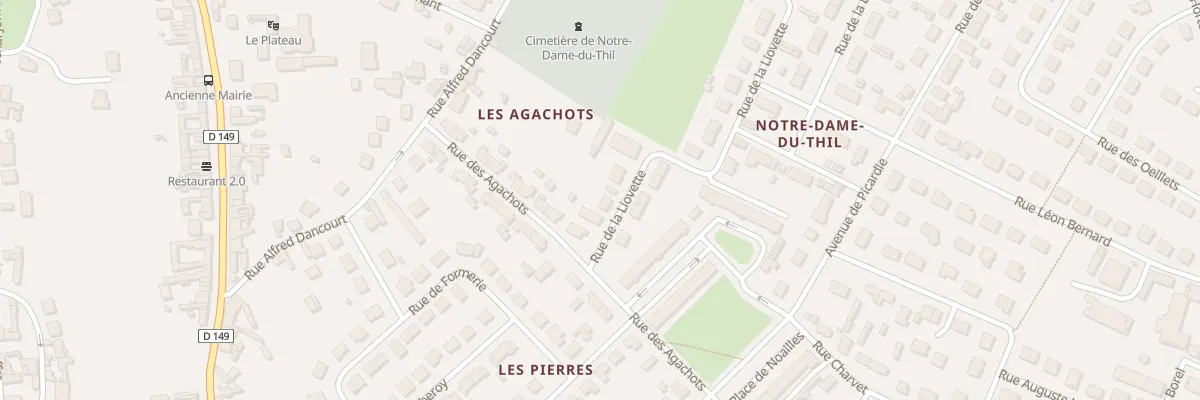 Plan du 3 Rue de la Liovette à Beauvais