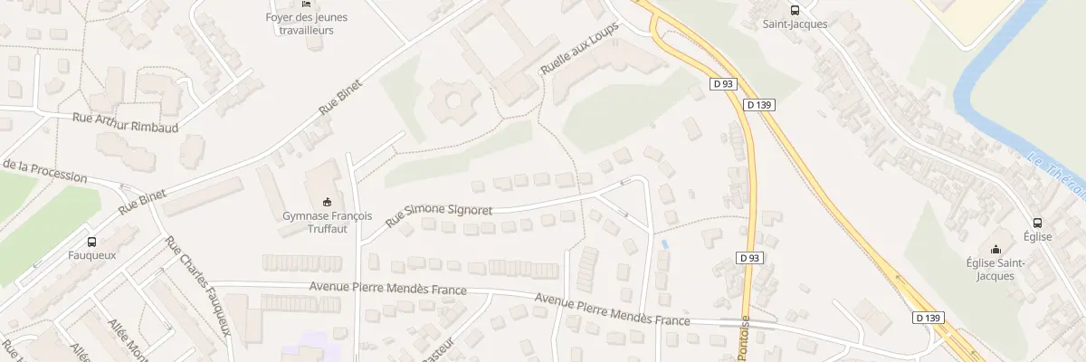 Plan du 24 Rue Simone Signoret à Beauvais
