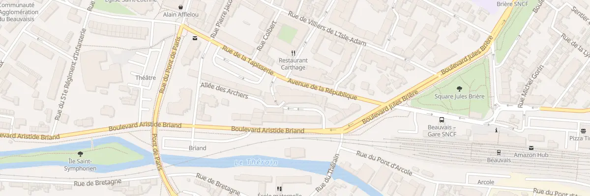 Plan du 10 Av de la République à Beauvais