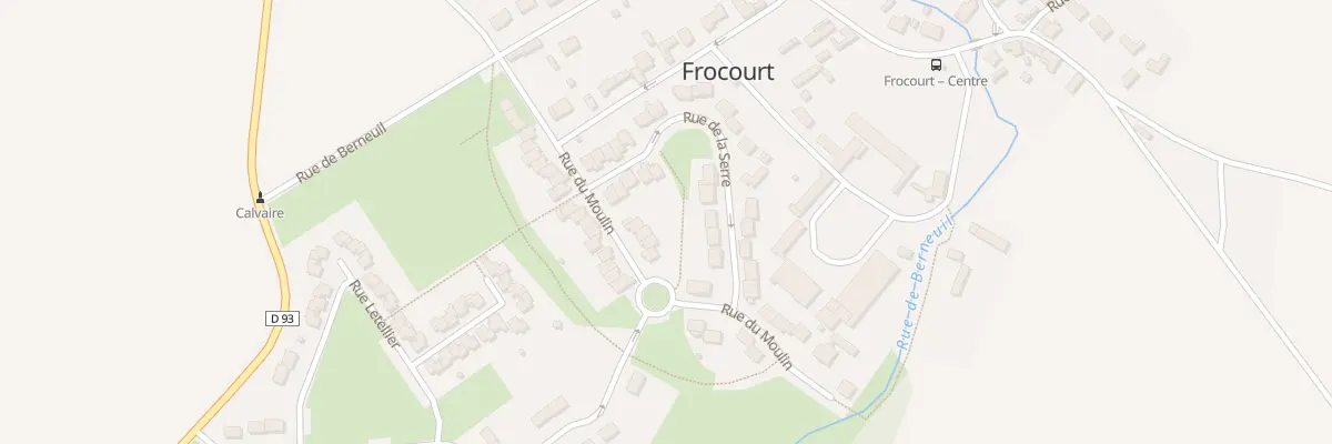 Plan du 3 Rue du Moulin à Frocourt