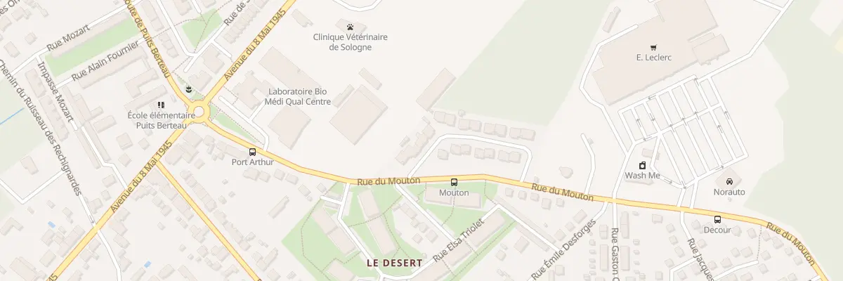 Plan du 5 Rue Michel Lucas à Vierzon
