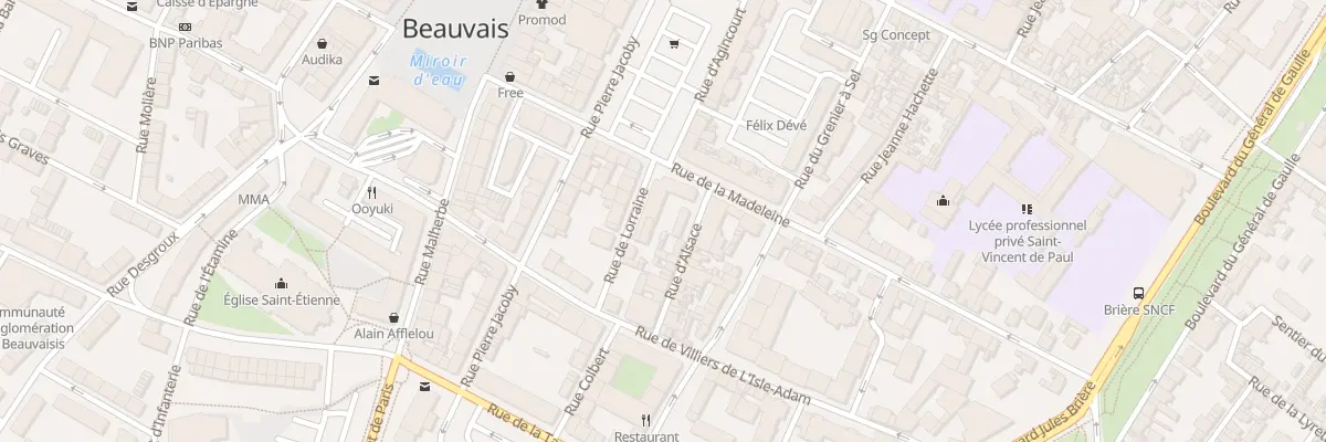 Plan du 1 Rue de Lorraine à Beauvais