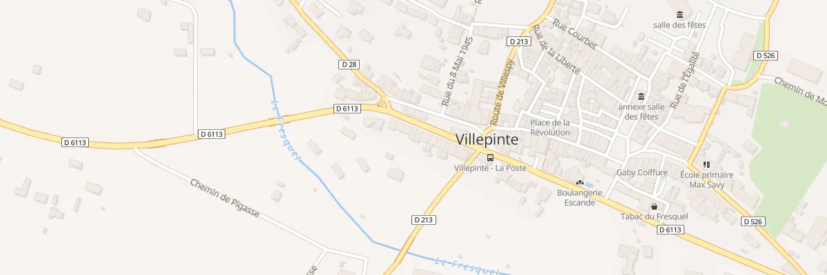Plan du 8 Rte Departementale 6113 à Villepinte