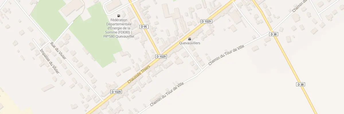 Plan du 65 Vc Chaussee Thiers à Quevauvillers