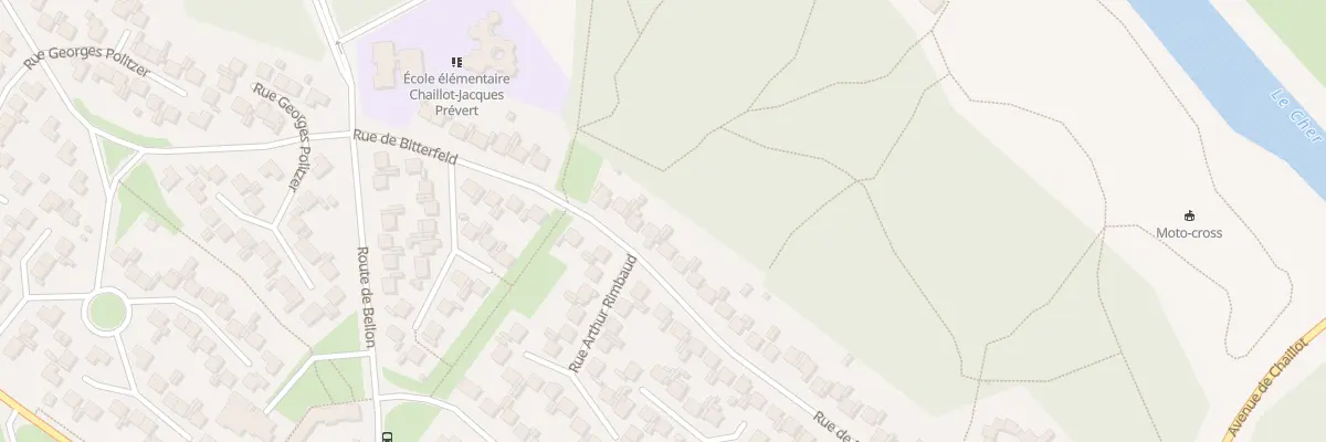 Plan du 21 Rue de Bitterfeld à Vierzon
