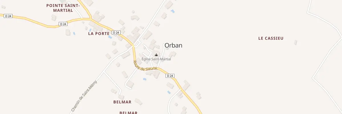 Plan du 5120 Orban à Orban