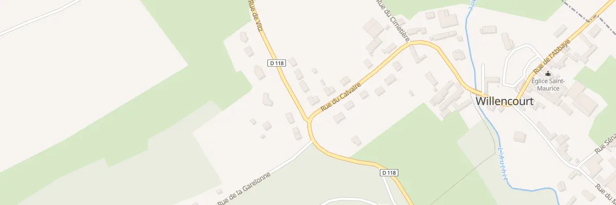 Plan du 26 Rue du Calvaire à Willencourt