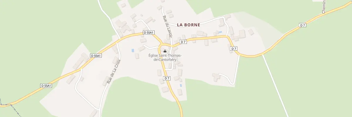 Plan du 5145 La Borne à Blessac