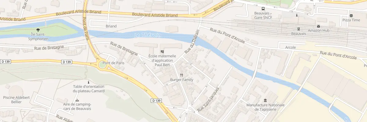 Plan du 6 Rue du Thérain à Beauvais