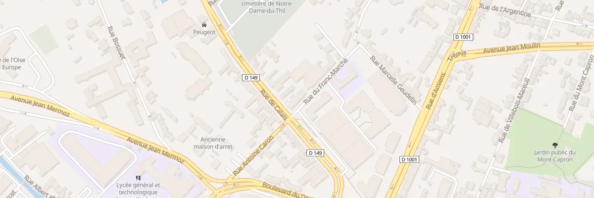 Plan du 3 Rue du Franc-Marché à Beauvais