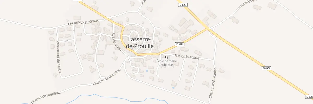 Plan du 40 Le Village à Lasserre-de-Prouille