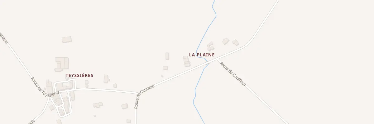 Plan du 5052 Plaine de Teissieres à Lagardiolle