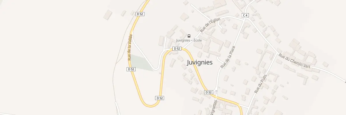 Plan du 13 Rue de la Vallée à Juvignies