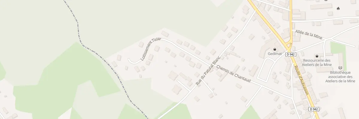 Plan du 6 Lot du Patural Blanc à Lavaveix-les-Mines