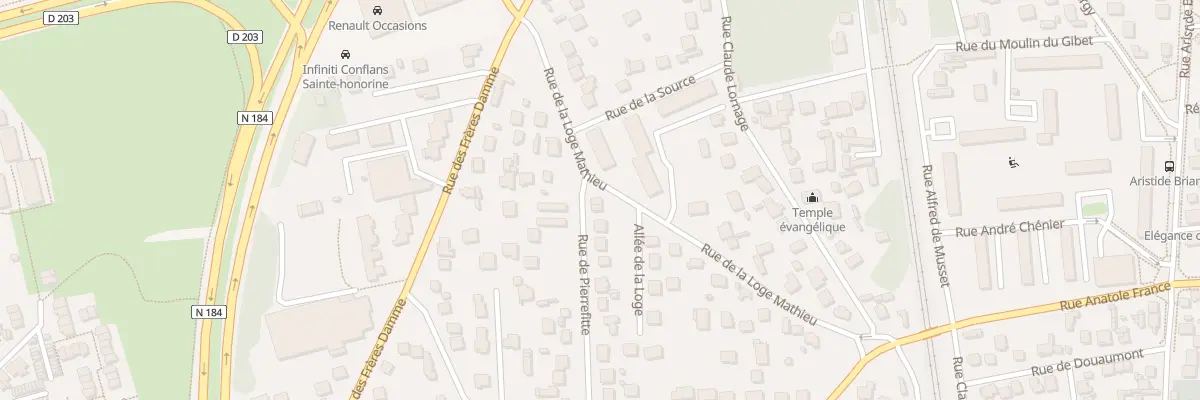 Plan du 112 Rue de Pierrefitte à Conflans-Sainte-Honorine