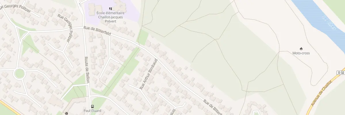 Plan du 25 Rue de Bitterfeld à Vierzon