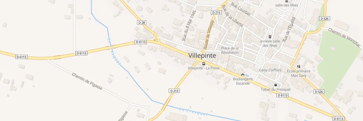 Plan du 16 Rte Departementale 6113 à Villepinte