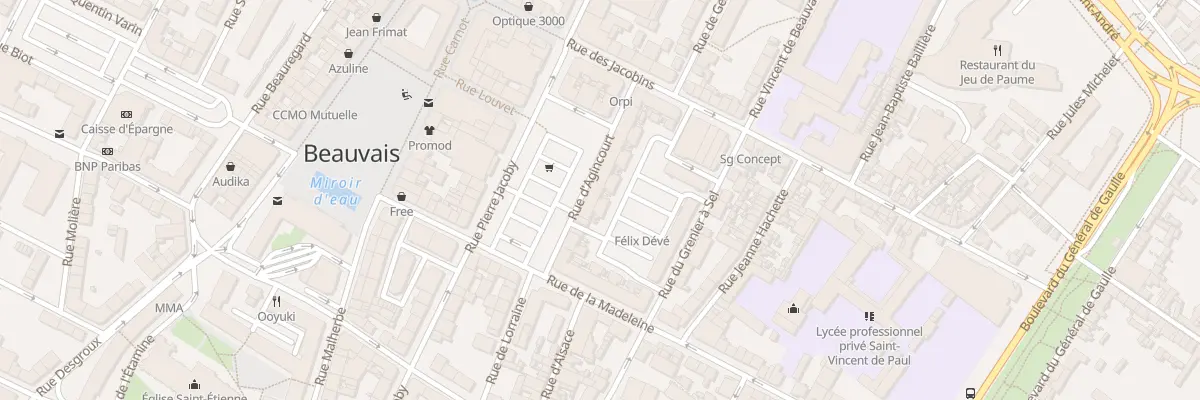 Plan du 35 Rue de la Madeleine à Beauvais