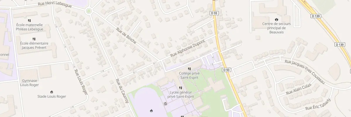 Plan du 23 Rue Alphonse Dupont à Beauvais