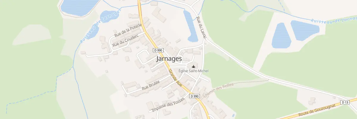 Plan du 13 Pl de l’Eglise à Jarnages