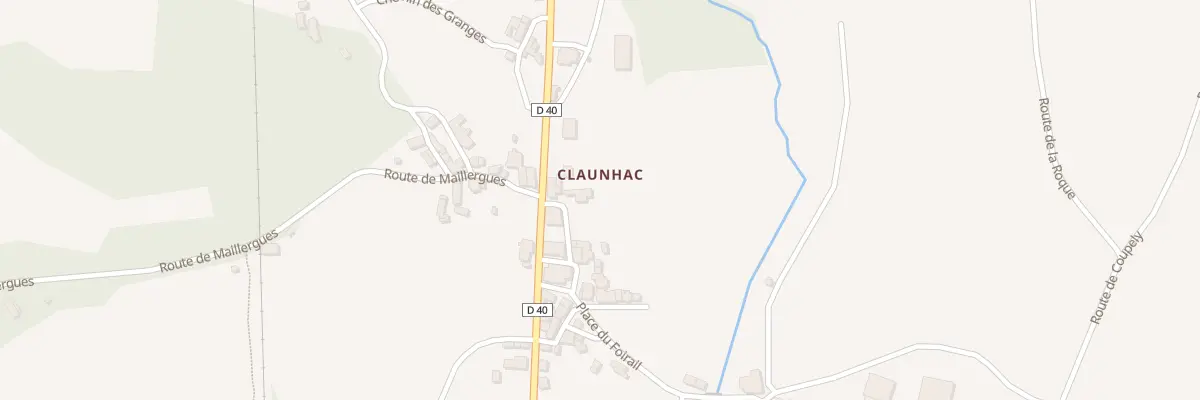 Plan du 5296 Claunhac à Salles-Courbatiès