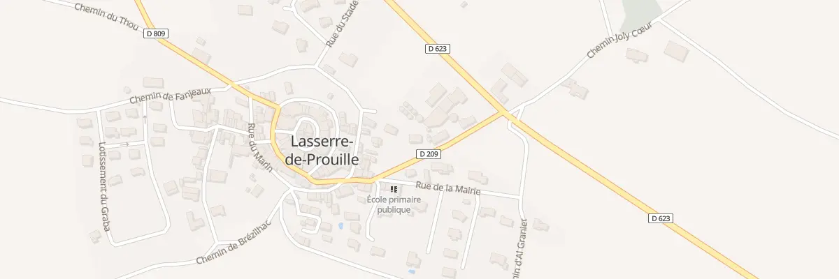 Plan du 90 Al Granier partie ouest à Lasserre-de-Prouille