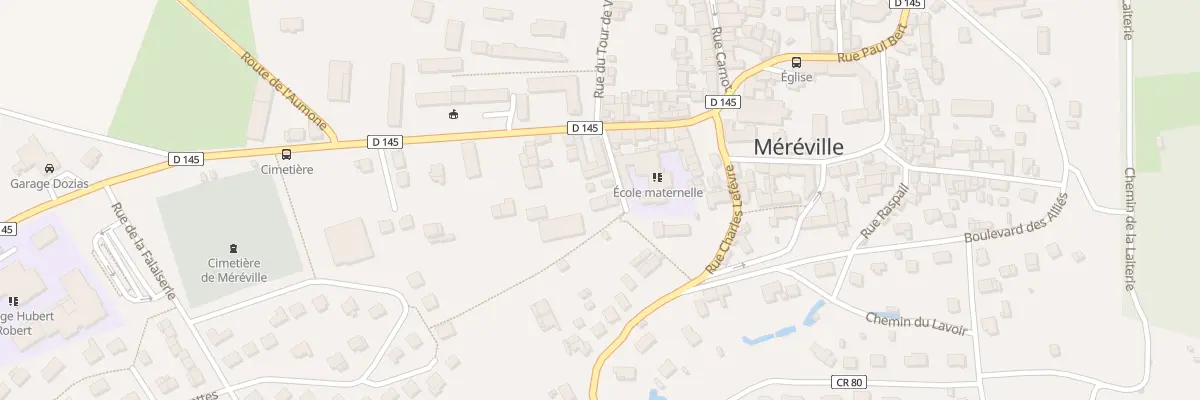 Plan du 8 Imp du Tour de Ville au Mérévillois