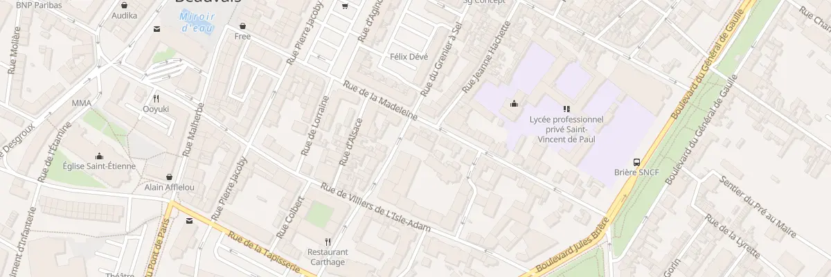 Plan du 48 Rue de la Madeleine à Beauvais